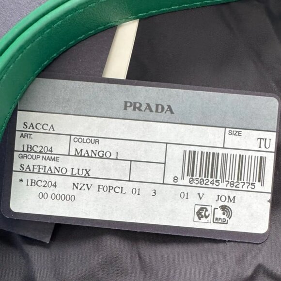 PRADA Green Saffiano Leather Re-Edition Mini Bag - Picture 6 of 13